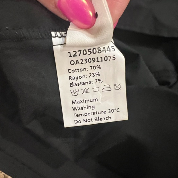 COMMENSE Leisure Pockets Long Sleeve Long Dress COLOR - Black, size Small NWt - Picture 10 of 11